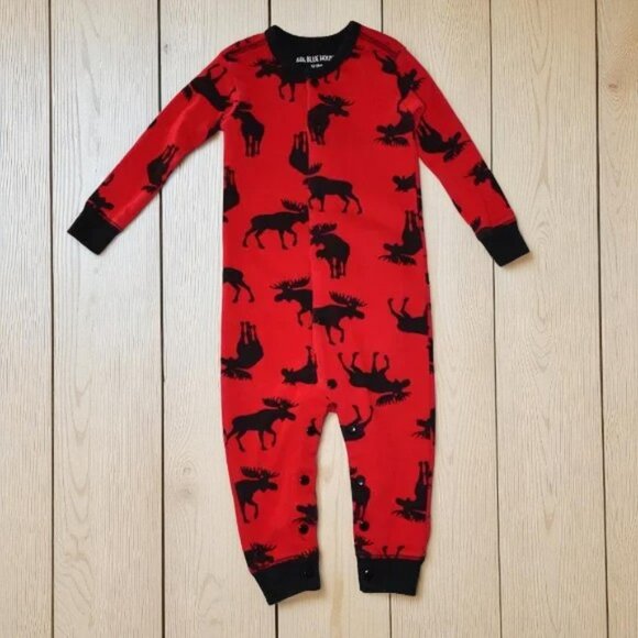 Little Blue House Moose Snap-Up Trailing a Little Behind Footless 12-18 M - Picture 3 of 8